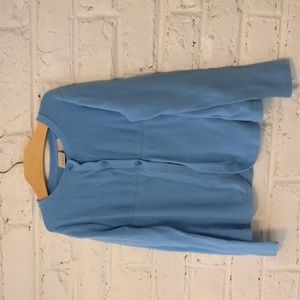 LL Bean Blue Cardigan